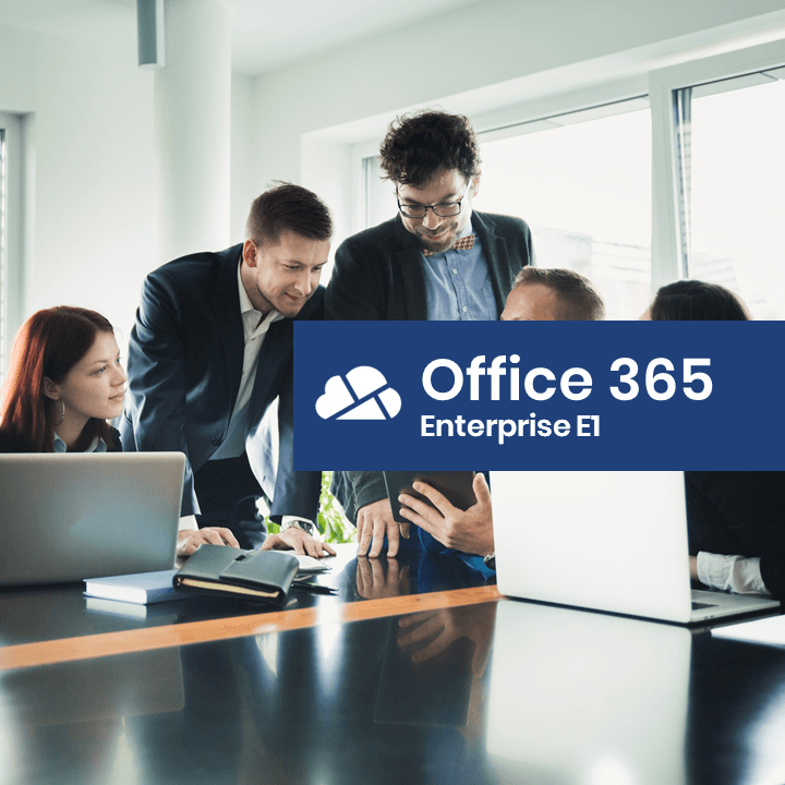 Office 365 E1: Serviços comerciais, como email, armazenamento e compartilhamento de arquivos, Office para a Web, reuniões, mensagens instantâneas e muito mais. Aplicativos do Office não incluídos.